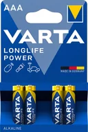Baterie i akcesoria - Varta Bateria alkaliczna LR03 LONGLIFE 4szt./bl. LEC-BAT0236 - miniaturka - grafika 1