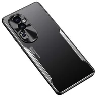 Etui i futerały do telefonów - Dla Oppo Reno10 Pro + 5g Pyłoszczelne etui na telefon Anti-scratch Stop aluminium + Tpu Smartphone Cover Srebro - miniaturka - grafika 1