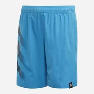 Kąpielówki dla chłopców - Modzieżowe spodenki kąpielowe dla chłopca Adidas Ya Bd 3S Shorts FL8711 152 cm Niebieskie (4062058504622) - miniaturka - grafika 1