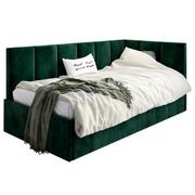 Łóżka dla dzieci i młodzieży - Tapicerowane łóżko młodzieżowe 120x200 - zielony - Barnet 5X - miniaturka - grafika 1