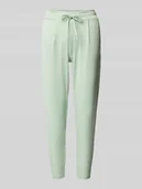 Spodnie damskie - Spodnie o luźnym, skróconym kroju z zakładkami w pasie model ‘KATE’ - miniaturka - grafika 1