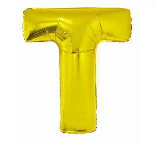 GoDan Balon foliowy litera T, 32", złoty FG-L85ZT - Balony i akcesoria - miniaturka - grafika 1