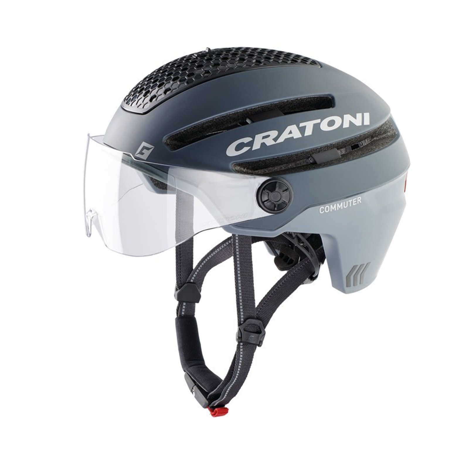 Kask rowerowy Cratoni Commuter (Pedelec) szary matowy, rozmiar S/M (54-58cm)