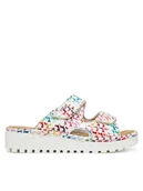 Klapki i japonki damskie - Rieker Klapki V1392-90 Biały - miniaturka - grafika 1