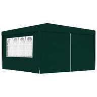 Pawilony ogrodowe - vidaXL Namiot imprezowy ze ściankami, 4x4 m, zielony, 90 g/m - miniaturka - grafika 1