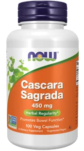 Now Foods Cascara Sagrada 450 mg 100 kaps - Suplementy naturalne - miniaturka - grafika 1