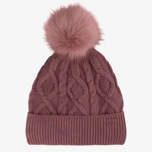 Czapka Zimowa 4F Damska Z Pomponem Burgund W23ACAPF297-60S - Czapki damskie - miniaturka - grafika 1