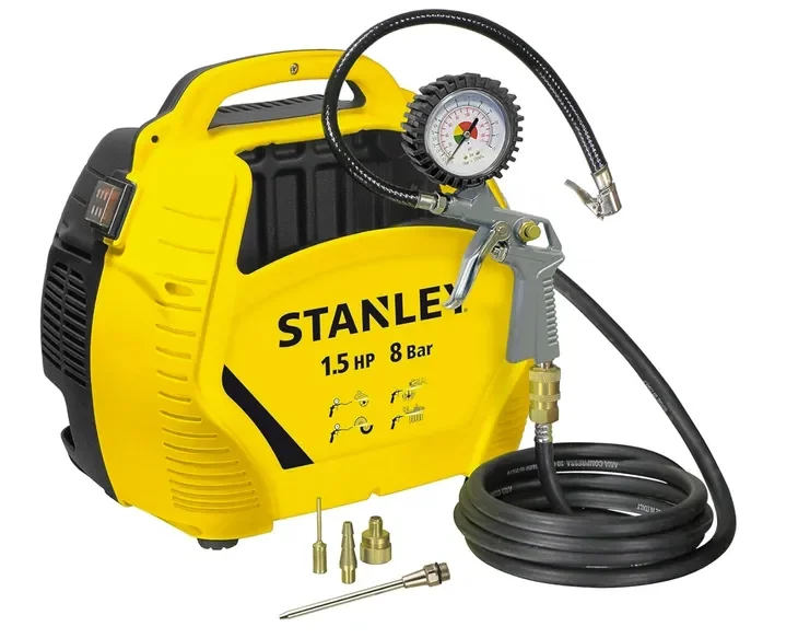 Kompresor bezolejowy 1100 W Stanley Air Kit 1.5KM 8 bar SPRĘŻARKA + ZESTAW