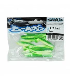 Przynęty Quantum 4Street B-Ass Shad 5.6Cm 10 Sztuk Quantum 4Street B-Ass Shad Lime - Przynęty - miniaturka - grafika 1