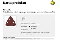 Materiały ścierne - Klingspor szlifierka systemów GmbH & Co. Tarcza ścierna KG scps22 K1 k.120 trójkąt z otworami Klingspor na rzep 142137 - miniaturka - grafika 1