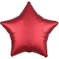 Balony i akcesoria - BALON FOLIOWY GWIAZDA MATOWA CZERWONA 18" - miniaturka - grafika 1