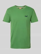 Koszulki męskie - T-shirt z wyhaftowanym logo - miniaturka - grafika 1