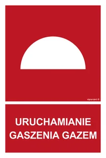 BC062 URUCHAMIANIE GASZENIA GAZEM, TS - PŁYTA TD FOTOLUMINESCENCYJNA; (350X518MM) - Systemy ekspozycyjne i znaki informacyjne - miniaturka - grafika 1