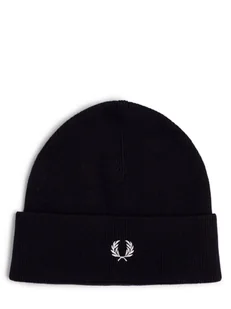 Fred Perry Czapka męska Mężczyźni Bawełna niebieski jednolity, ONE SIZE - Czapki męskie - miniaturka - grafika 1