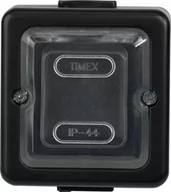 Wyłączniki światła i elektryczne - Timex elektro LOFT Przycisk zwierny światło/dzwonek n/t IP44 czarny /czarny ogumowany klawisz/ WNT-6/7J CZA WNT-6/7J CZA - miniaturka - grafika 1