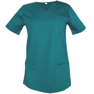 Bluza medyczna chirurgiczna damska kolor morski 4XL - Odzież medyczna - miniaturka - grafika 1