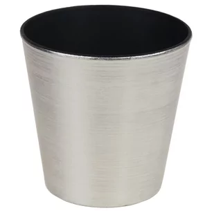 Tg56800-1 Doniczka Osłonka Srebrna Świąteczna Błyszcząca - Ozdoby bożonarodzeniowe - miniaturka - grafika 1