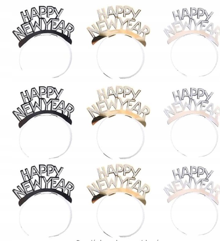 OPASKI NA SYLWESTRA HAPPY NEW YEAR 12szt