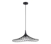 Lampy sufitowe - Żyrandol na lince ARIELLE 1xE27/20W/230V śr. 50 cm czarny - miniaturka - grafika 1