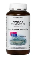 Suplementy naturalne - Sanct Bernhard Kräuterhaus KG OMEGA 3 Olej rybny 500 mg (400 kaps.) - miniaturka - grafika 1