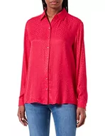 Bluzki damskie - HUGO Damska bluzka Evish Dark Pink658, 18 - miniaturka - grafika 1