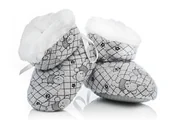 Buty dla dziewczynek - Ciepłe buciki niemowlęce r. 0-6 miesięcy dł. 10 cm - miniaturka - grafika 1