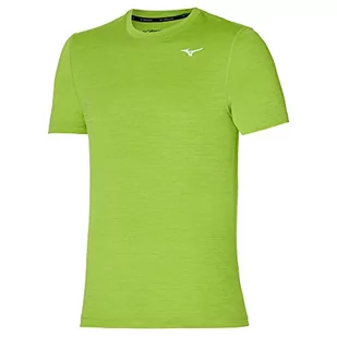 Mizuno Mizuno Męska koszulka imulse Core Zieleń limonkowa XXL J2GA7519 - Koszulki męskie - miniaturka - grafika 1