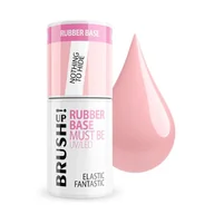 Lakiery hybrydowe - BrushUp! Rubber Base baza hybrydowa do paznokci Nothing To Hide 5g - miniaturka - grafika 1