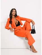 Komplety damskie - Garnitur krótki żakiet i szerokie spodnie MAE - orange - miniaturka - grafika 1