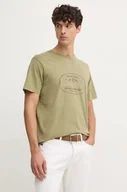 Koszulki męskie - Pepe Jeans t-shirt bawełniany ANDER męski kolor zielony z nadrukiem PM509621 - miniaturka - grafika 1