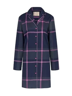 Triumph Damska koszulka Boyfriend Ndw X Checks Night Shirt, Blue - Dark Combination, 46 - Koszulki i topy damskie - miniaturka - grafika 1