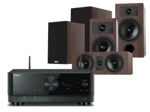 Kino domowe Yamaha RX-V6A (czarny) + Tesi 3 + 2 + 7 (mokka) - Kino domowe - miniaturka - grafika 1