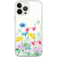 Etui i futerały do telefonów - Etui do Apple IPHONE 5/5S/SE Kwiaty 040 Babaco Nadruk częściowy Przeźroczysty - miniaturka - grafika 1