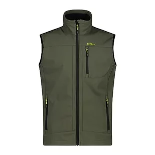 CMP męska kamizelka Softshell, Oil Green-czarny, 56 - Garnitury - miniaturka - grafika 1