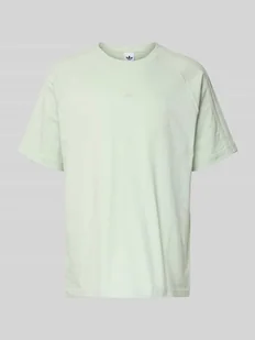 T-shirt z okrągłym dekoltem i wyhaftowanym logo - Koszulki męskie - miniaturka - grafika 1