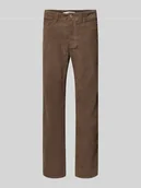 Spodnie męskie - Spodnie sztruksowe o kroju slim fit z mieszanki bawełny - miniaturka - grafika 1