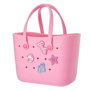 TEMU MINISO Mini Soo - Barbie Sunshine Collection Torby z dziurkaczkami, Słodkie i Stylowe, Różowe i Niebieskie z Kolorowymi Haftami, Idealne na - Inne - miniaturka - grafika 1