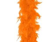 Dodatki do strojów karnawałowych - Boa z piór - pomarańczowe - 190 cm - miniaturka - grafika 1
