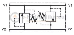 Zawór przelewowy, CBF, VLP40-DI-38-02-A, 3/8" - Akcesoria do hydrauliki siłowej - miniaturka - grafika 2