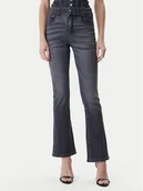 Spodnie damskie - Guess Jeansy W6RA3I D6921 Szary Wide Leg - miniaturka - grafika 1