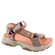 Sandały damskie - D.Franklin DFSH406004 Sneakers Sandal Strips damskie sandały sportowe róż - miniaturka - grafika 1