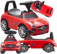 Chodziki - MERCEDES RED SLS Jeździk auto odpychacz autko DLA DZIECI autko do odpychania siadania pojazd - miniaturka - grafika 1