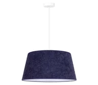 Lampy sufitowe - Duolla - Żyrandol na lince BOUCLE 1xE27/15W/230V śr. 50 cm niebieski - miniaturka - grafika 1