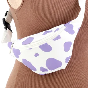 NERKA SASZETKA BIODROWA DLA DZIEWCZYNEK KROWIE ŁATY FIOLETOWA - Nerki NERKA SASZETKA BIODROWA DLA DZIEWCZYNEK KROWIE ŁATY FIOLETOWA - Nerki - miniaturka - grafika 1