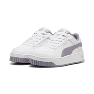 Buty dla dziewczynek - Dziecięce sneakersy Carina Street PUMA White Pale Plum Silver Purple Metallic - miniaturka - grafika 1