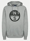 Bluzy męskie - North Sails Bluza 691223 Szary Regular Fit - miniaturka - grafika 1