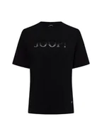 Koszulki i topy damskie - JOOP! T-shirt damski Kobiety Bawełna czarny jednolity, 34 - miniaturka - grafika 1
