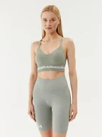 Bielizna sportowa damska - Under Armour Biustonosz sportowy Ua Seamless Low Long Bra 1357719 Zielony Compression Fit - miniaturka - grafika 1