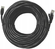 Kable miedziane - Digitus CAT 5e U-UTP patch cable PVC AWG 26/7 length 20m color black DK-1512-200/BL - miniaturka - grafika 1