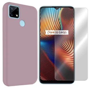 Etui Do Realme Narzo 30A Pokrowiec Velvet + Szkło - Etui i futerały do telefonów - miniaturka - grafika 1
